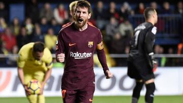 Barcelona sufrió ante Villarreal para aferrarse al liderato