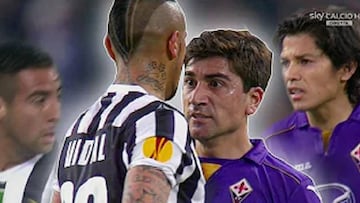 La pelea Medel-Echeverría revivió este encontrón entre Arturo Vidal y David Pizarro en Italia