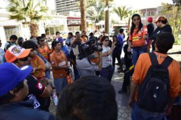 Los hinchas de Cobreloa fueron a protestar a la sede del club tras el castigo por el 'Caso Hisis' y el descenso a Primera B.