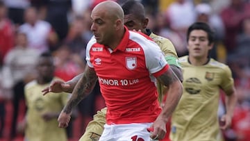 Omar P&eacute;rez, jugador de Santa Fe