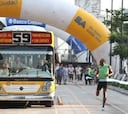 Bolt venció a un autobús por las calles de Buenos Aires