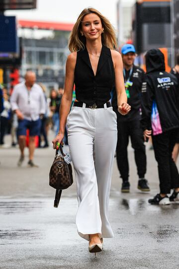 Flavy Barla en el Paddock del Gran Premio de Barcelona que se disputa en el circuito de Barcelona-Catalu?a.