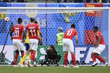 Emil Forsberg marca el 1-0.