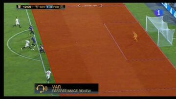 España estrenó el VAR en la Supercopa en el gol de Sarabia