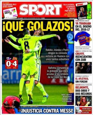 Portadas de la prensa deportiva