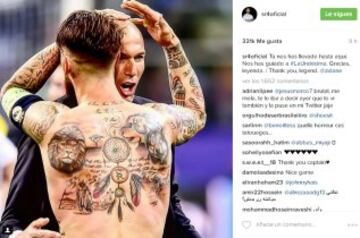 La celebración de los jugadores del Real Madrid en las redes sociales