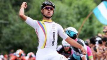El joven ciclista colombiano se destacó en el Tour de San Luis de 2015