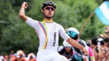 El joven ciclista colombiano se destac&oacute; en el Tour de San Luis de 2015