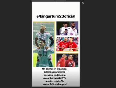 James despide a Vidal: "Te deseo lo mejor hermanito"