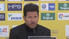 Simeone: "Estoy contento pero no nos podemos relajar"