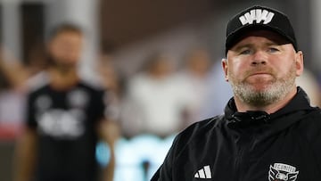 Jul 8, 2023; Washington, District of Columbia, USA; D.C. United head coach Wayne Rooney walks off the pitch after the match against Inter Miami CF at Audi Field. Mandatory Credit: Geoff Burke-USA TODAY Sports