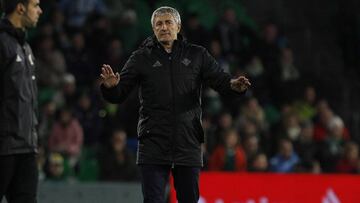 Quique Setién, entrenador del Betis.