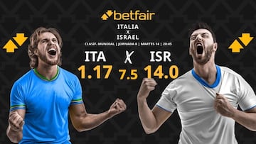 Italia vs. Israel: horario, dónde ver, pronósticos y clasificación