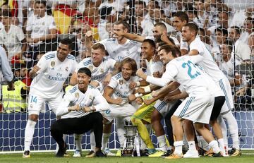 Agosto de 2017. El Real Madrid gana la Supercopa de España al Barcelona. Partido de vuelta en el estadio Santiago Bernabéu.