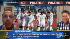 Soria se queja de una jugada de gol del Madrid y desata las risas