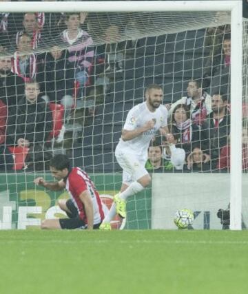 Gol 1-2 de Benzema