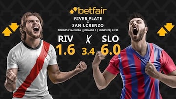 River Plate vs. San Lorenzo: horario, dónde ver, pronósticos y clasificación