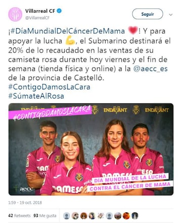 El mundo del deporte, unido en el #DíaContraelCáncerdeMama