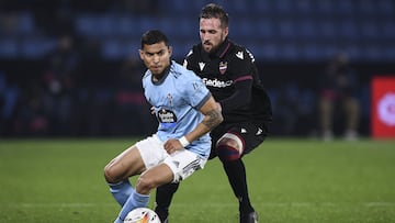 Orbelín Pineda recibe sus primeros minutos con el Celta