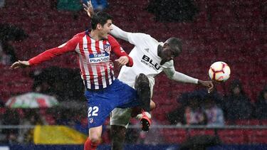 Morata y Kondogbia, el año pasado en el Wanda.