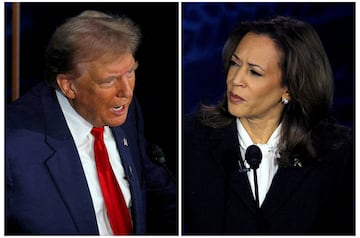 The Republican presidential nominee, former U.S. President Donald Trump, and the Democratic presidential nominee, U.S. Vice President Kamala Harris