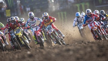 Jorge Prado (16), en una de las carreras del Motocross de las Naciones de 2023.