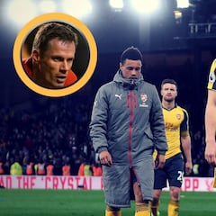 Carragher llama cobardes a los jugadores del Arsenal