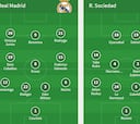 Onces del Madrid-Real Sociedad