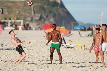 Vinicius having holiday fun on the Rio beaches