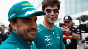 Alonso y Stroll, juntos en el GP de Canadá 2023.