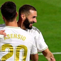 La fiesta de Benzema y Asensio