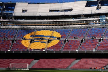 Se están instalando gradas prefabricadas y se están completando los laterales y la estructura principal, con vistas a tenerla terminada para la temporada 2026-27.
