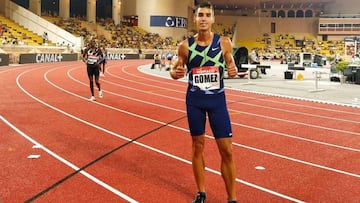 Jes&uacute;s G&oacute;mez en M&oacute;naco el d&iacute;a que hizo 3:33.07.