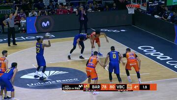 La mala gestión del Barça en el último tiro libre para remontar