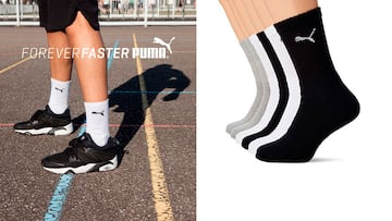 Encontramos un 'pack' de calcetines deportivos Puma con más de