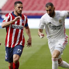 Benzema es otro ante el Atleti