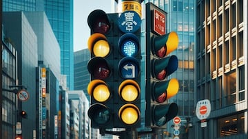 El país donde los semáforos se ponen en azul en vez de en verde