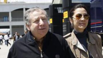 Jean Todt, con su mujer.