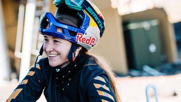 Hannah bergemann waits to drop in at the Red Line Rally in Bend, Oregon on Sept 2, 2020. MTB // Katie Lozancich / Red Bull Content Pool // SI202009040342 // Usage for editorial use only // 