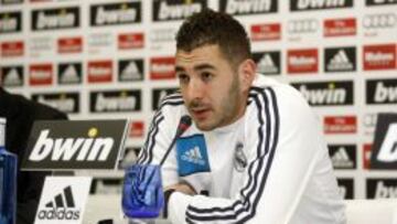 Benzema, en sala de prensa.