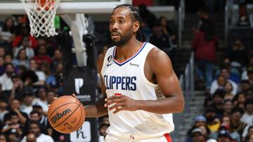 Kawhi Leonard, alero de los Los Angeles Clipers, en un partido de la NBA.