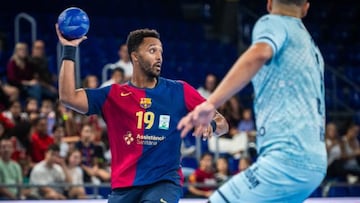 N´Guessan en ataque del Barça.