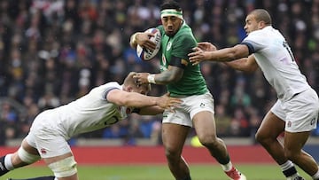 Un momento del partido entre Irlanda e Inglaterra en el Seis Naciones. 