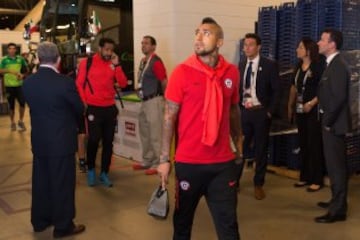 Belleza en la previa del duelo
de la Roja en Copa América