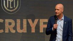 Presentaci&oacute;n de Jordi Cruyff como seleccionador de Ecuador a principios de enero. 