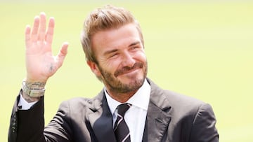 David Beckham, propietario del Inter Miami, durante un partido del equipo.