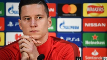 Draxler, en rueda de prensa.