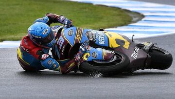 Caída sin consecuencias de Álex Márquez en el FP1.