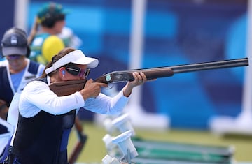 Adriana Ruano Oliva, en plena acción en París 2024, en búsqueda de la ansiada medalla de oro.
