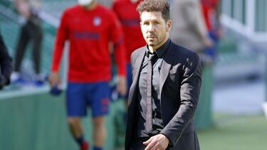 Simeone, en el Elche-Atlético.